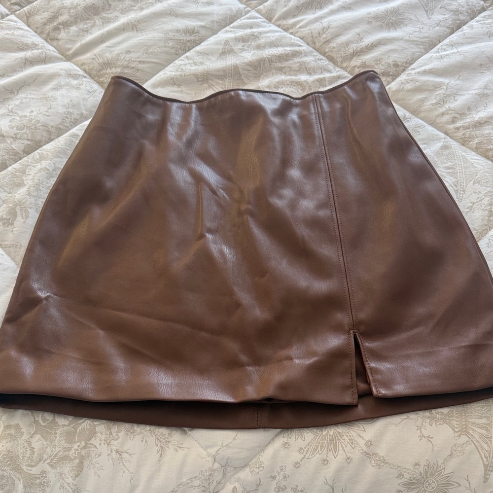 Hollister Brown Mini Skirt